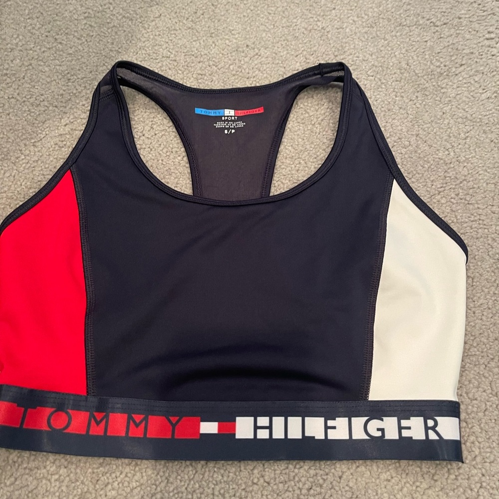 tommy holdover sports bra